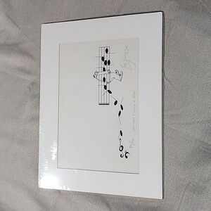 YOU CANT CARRY A TUNE MATTED ART PRINT